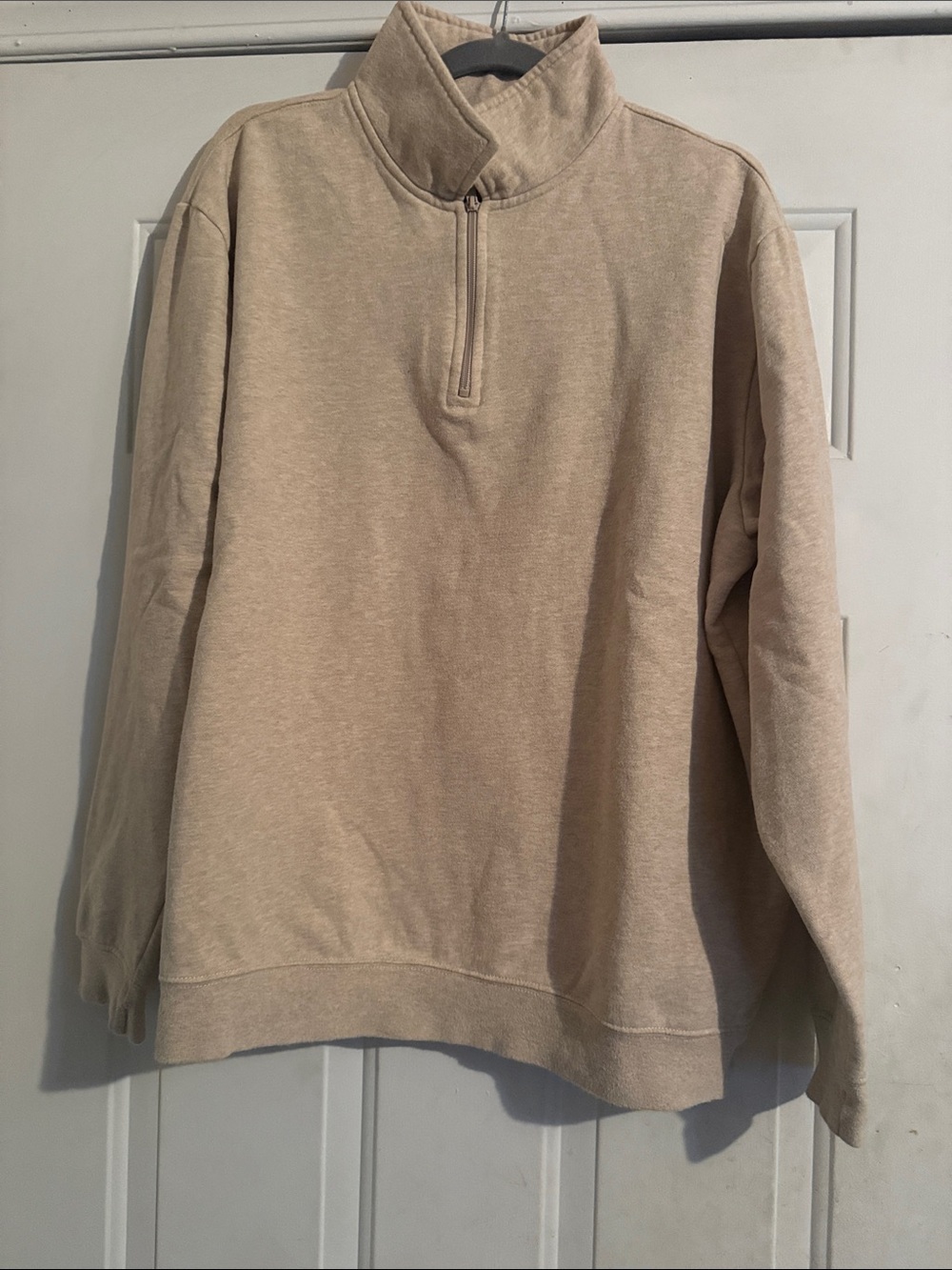croft & barrow Beige Half-Zip Pullover Sweater
